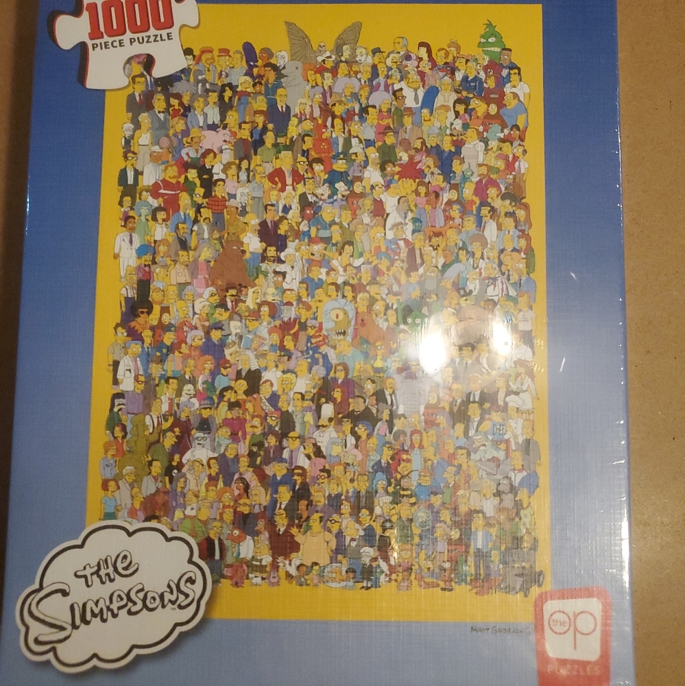 The Simpsons Cast of Thousands 1000 piece jigsaw puzzle